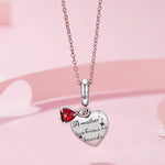 A Mother's Love Knows No Bounds Heart Dangle Charm