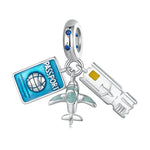 Air Travel Adventure Trio Dangle Charm