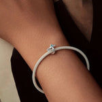 Airplane & Blue Star Crystal Charm