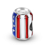 American Flag Soda Can Charm