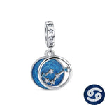 Blue Galaxy Astrology Signs Zodiac Constellation Charms