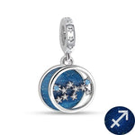 Blue Galaxy Astrology Signs Zodiac Constellation Charms