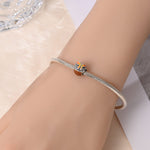 Autumn Acorn Charm with Enamel Bow