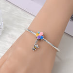 Balloon Bear with Colorful Balloons Dangle Charm