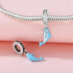 Blue Dolphin Dangle Charm