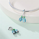 Blue Fruit Double Dangle Charm
