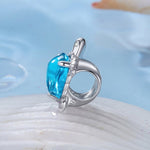 Blue Ocean Turtle Charm