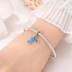 Blue Soccer Jersey Dangle Charm