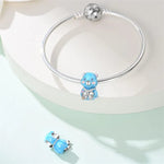 Blue Teddy Bear Charm