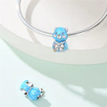Blue Teddy Bear Charm
