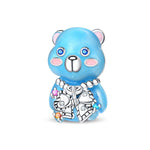 Blue Teddy Bear Charm