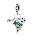 Brazil Football Charm