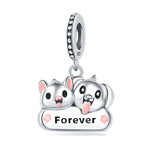 Cat & Dog Forever Duo Dangle Charm