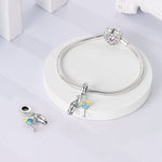 Cocktail Shaker & Martini Glass Dangle Charm