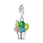 Colorful Cactus Dangle Charm