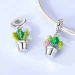 Colorful Cactus Dangle Charm