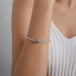 Crystal Heart & Paw Print Charm