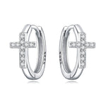 Dazzling Faith Hoop Earrings