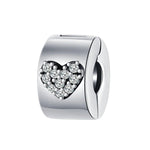 Diamond Heart Clip Charm