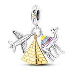 Egypt Pyramid Camel Travel Dangle Charm