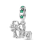 Elephant Family Dangle Charm