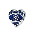 Evil Eye Heart Charm