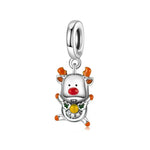 Festive Reindeer Holiday Dangle Charm