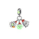 Festive Trio Charm – Snowman, Christmas Tree, and Star