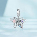 Floral Butterfly Dangle Charm