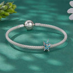 Fluttering Blue Duo Butterfly Charm