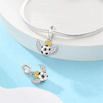 Football Pedestal Champions Dangle Charm