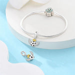 Football Pedestal Champions Dangle Charm