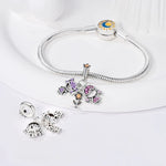 Girls Flower Dangle Charm