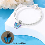 Glow in the Dark Luminous Butterfly Dangle Charm