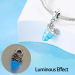 Glow in the Dark Luminous Hermit Crab Shell Dangle Charm