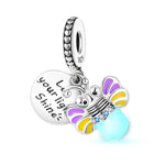 Glow in the Dark Luminous Honey Bee Dangle Charm