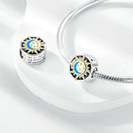 Glow in the Dark Luminous Moon and Sun Charm