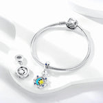 Glow in the Dark Luminous Moon and Sun Spinner Dangle Charm