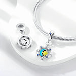 Glow in the Dark Luminous Moon and Sun Spinner Dangle Charm