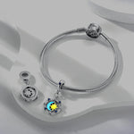 Glow in the Dark Luminous Moon and Sun Spinner Dangle Charm