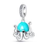 Glow in the Dark Luminous Octopus Dangle Charm