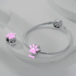 Glow in the Dark Luminous Paw and Bone Charm