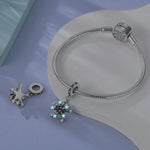 Glow in the Dark Luminous Snowflake Dangle Charm