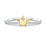Golden Crown Pavé Ring