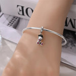 Graduation Celebration Teddy Bear Dangle Charm