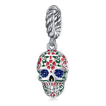 Halloween Mexican Skull Dangle Charm