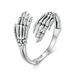 Halloween Skeleton Hands Hug Ring