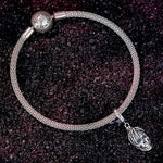 Halloween Skull in Hand Dangle Charm