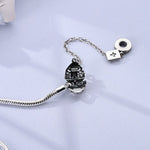 Heart & Cross Charm Bracelet with Bible Safety Chain