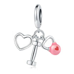 Heart & Kettlebell Fitness Trio Dangle Charm